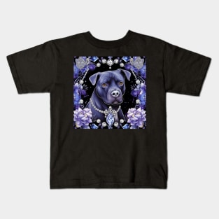 Glowing Staffy pattern Kids T-Shirt